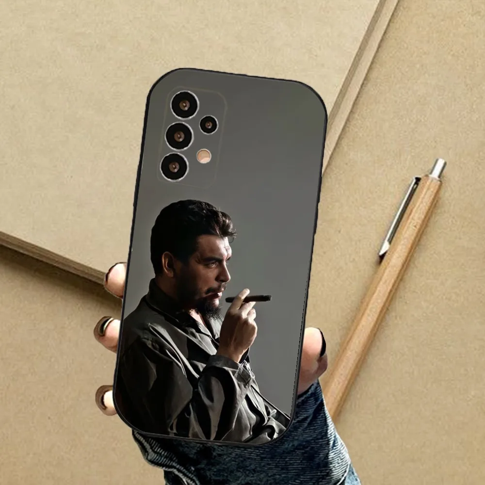 Фото Чехол для телефона Che Guevara Revolution для Samsung S24,23,23,22,30,21,10,9,Note20 Ultra,Lite,Ultra,5G,Plus,FE,черный мягкий чехол №3