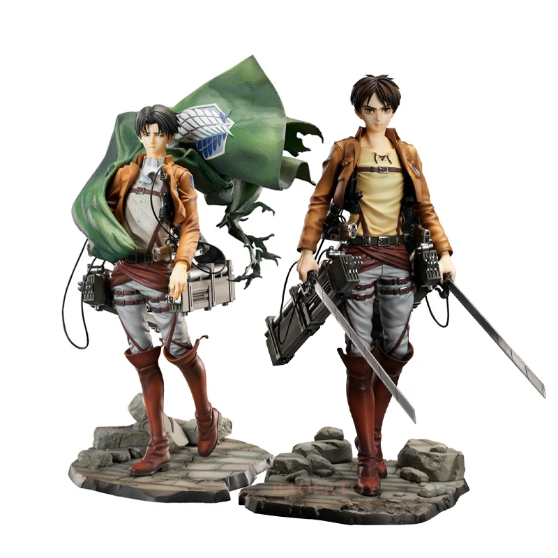 24cm New Attack on Titan Anime Figure Eren Yeager/Eren Yeager Action Figure Shingeki no Kyojin Figure Collection Model Doll Toys