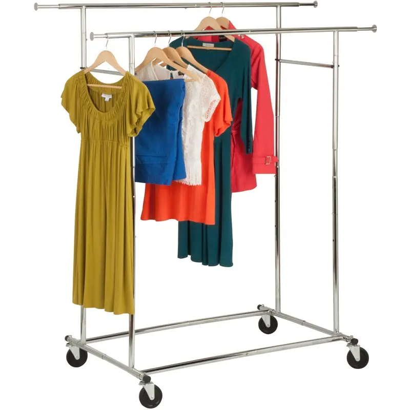 

Honey Can Do Double Collapsible Commercial Garment Rack