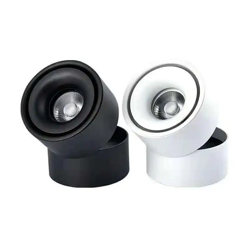 Поверхностный монтаж мини встроенный COB светодиодный Downlights 5W 7W 10W 12W вращение на 360