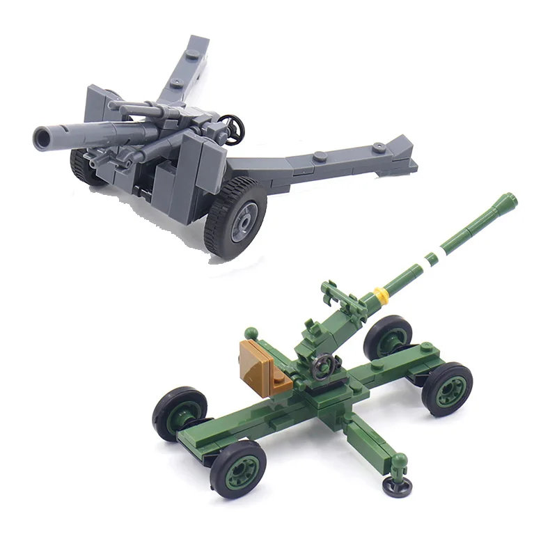 

World War II Military Series 115MM Artillery 40MM Self-propelled Artillery DIY Building Blocks Bricks Toys Christmas Gifts