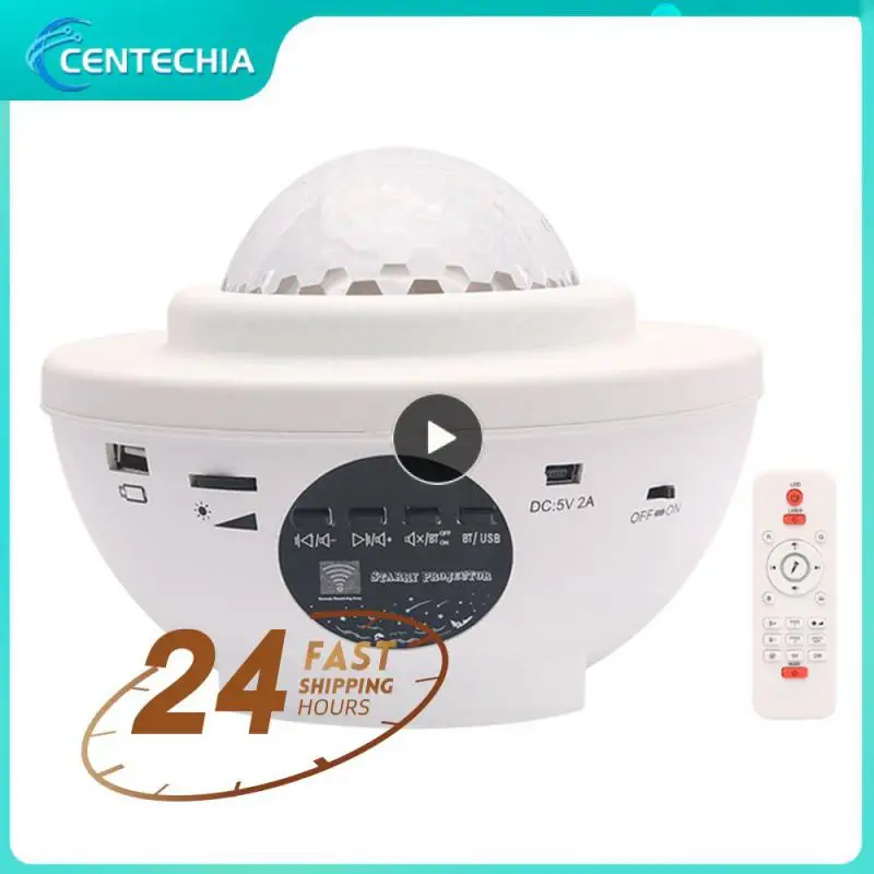 

Colorful Starry Sky Projector Water Wave LED USB Music Player LED Night Light Projection Lamp Birthday Gift For Kids