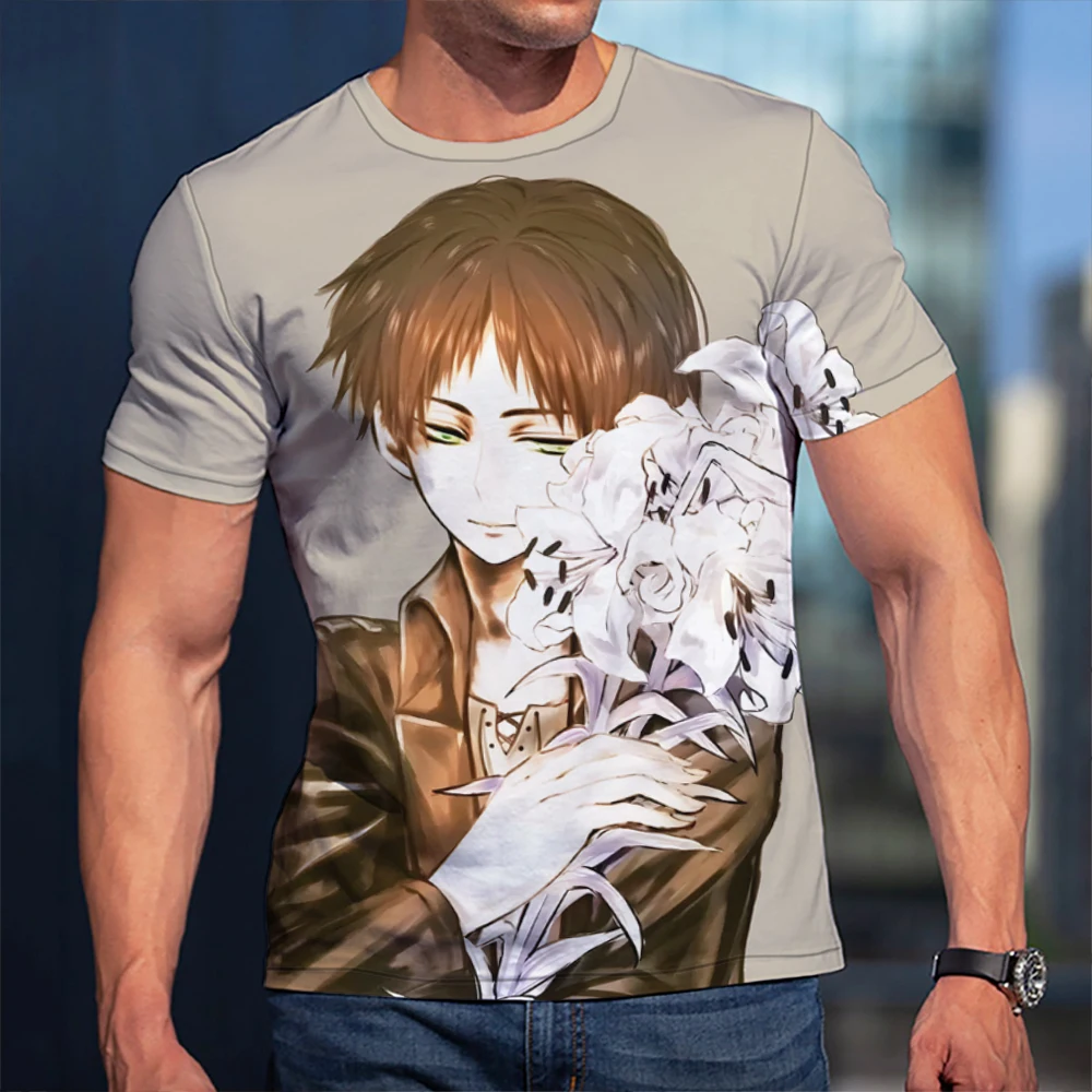 

3D Men T-Shirt Attack On Titan Season Clothing Women Children Short Sleeve Cool Tees Fashion Casual Summer Boy Kids Streetwear