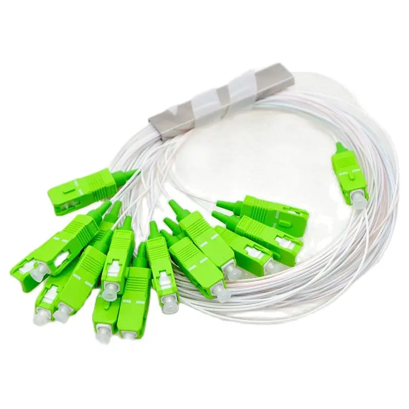 10pcs 1:16 Optic Splitter Mini Steel Tube PLC SC/APC Single Mode Differential Communication Equipment Free Shipping Brazil
