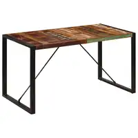 Dining Table 55.1"x27.6"x29.5" Solid Reclaimed Wood Kitchen Table