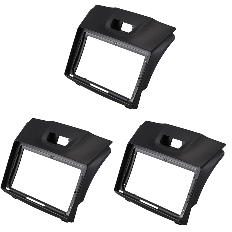 

3X Double Din Radio Stereo Face Facia Fascia Panel Frame DVD Dash Stereo Kit For Chevrolet Trailblazer Isuzu D-Max MU-X