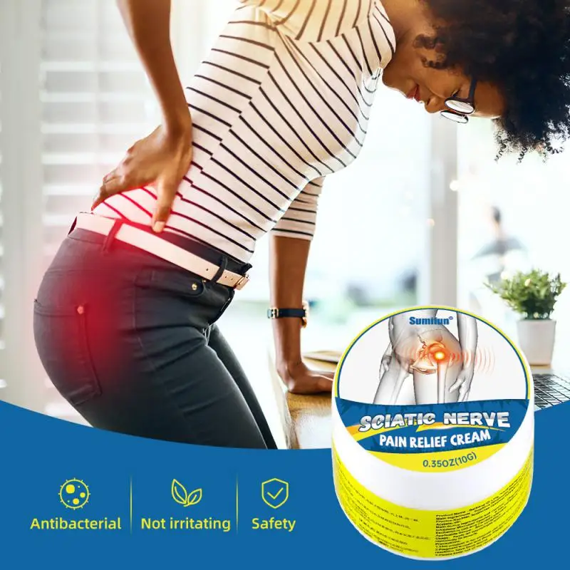 

Sciatica Treatments Cream Hipbone Pain Relief Neuralgia Ointment Leg Muscle Joint Rheumatism Painkiller Medicinal Plaster 10g