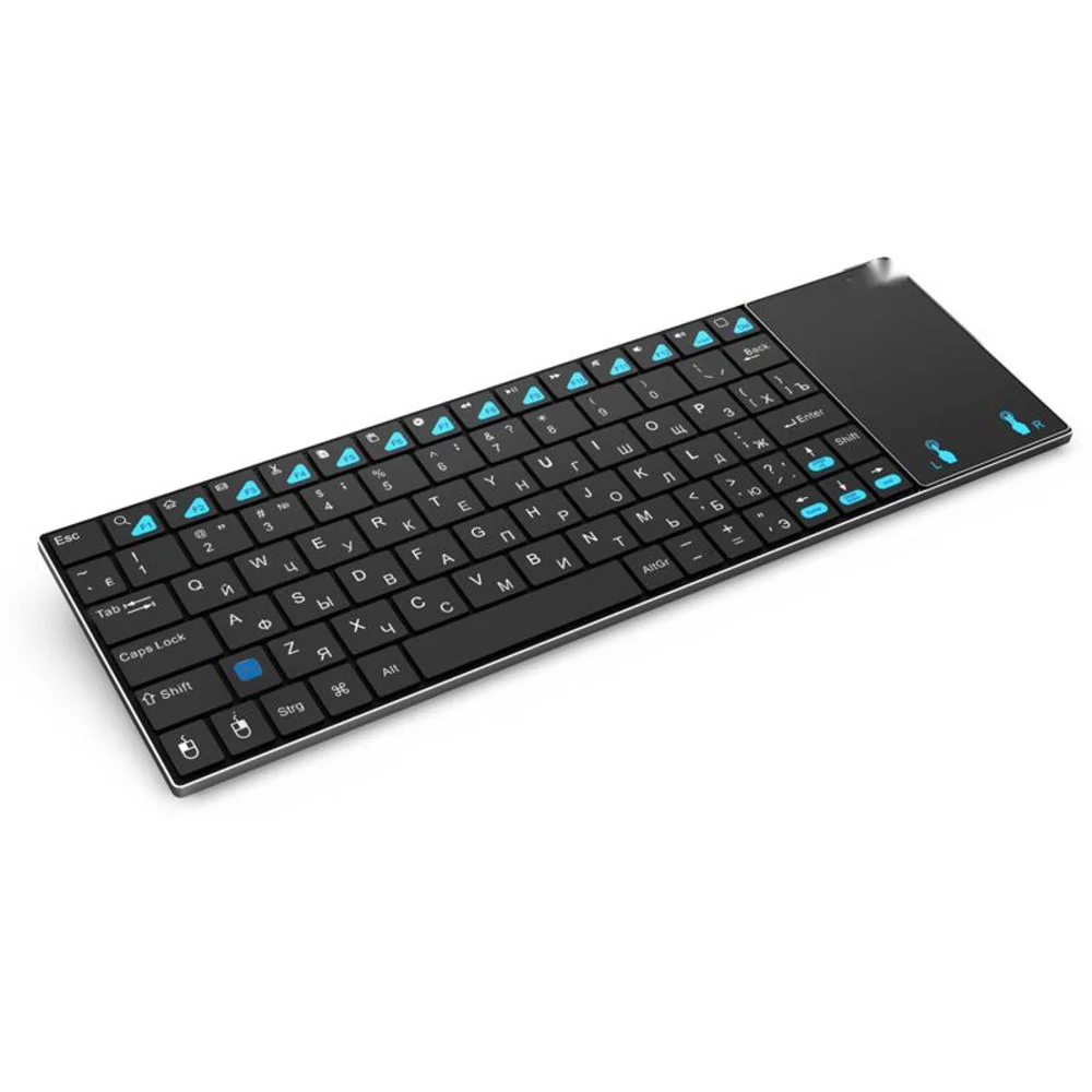 

Russian Keyboard Rii mini K12+/i12+ Wireless and K12+ Bluetooth with Touchpad mouse for PC Tablet Android