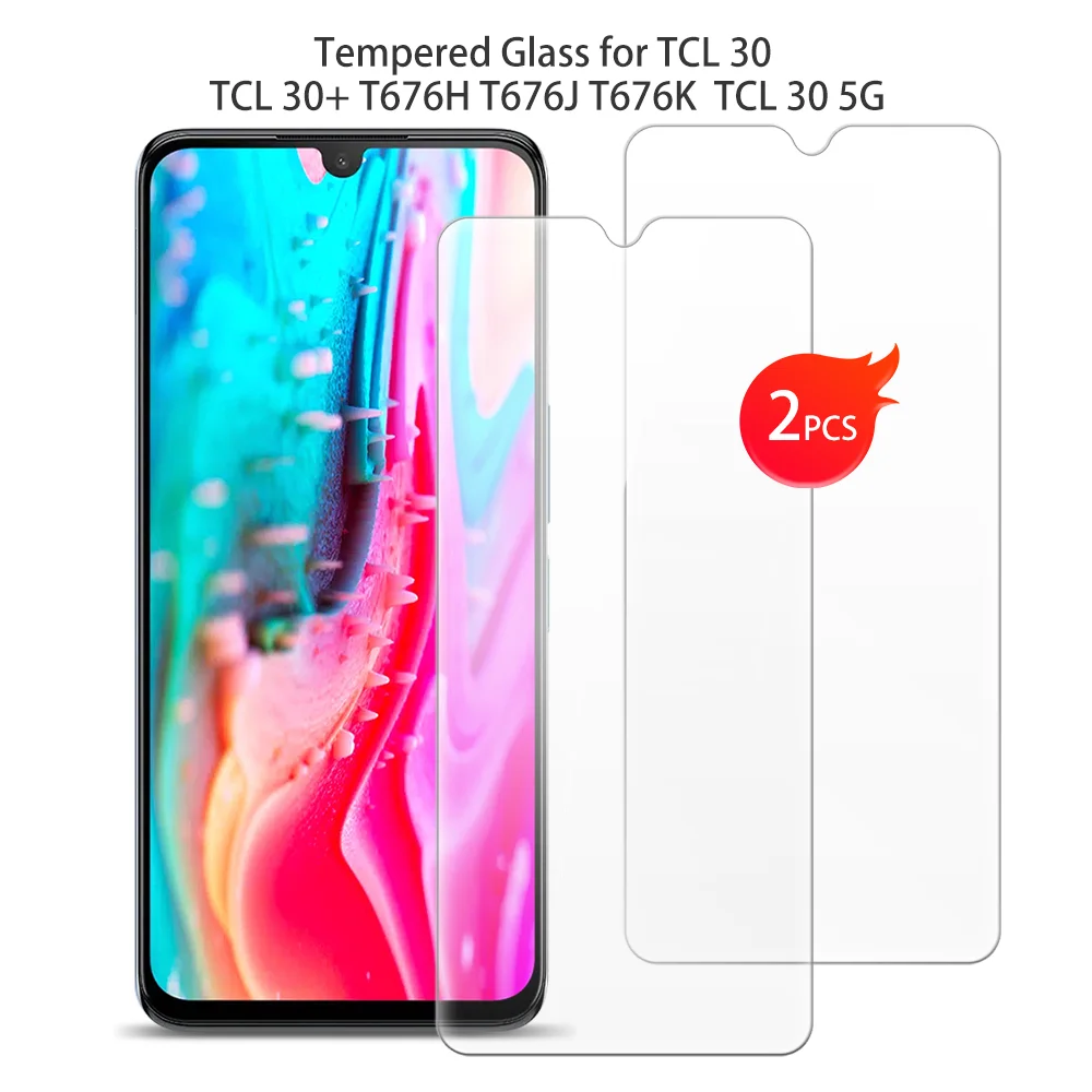 

Защитное закаленное стекло для TCL 30 TCL 30 5G 6,7 дюйма, Защитная пленка для экрана смартфона TCL 30 + T676H T676J T676K