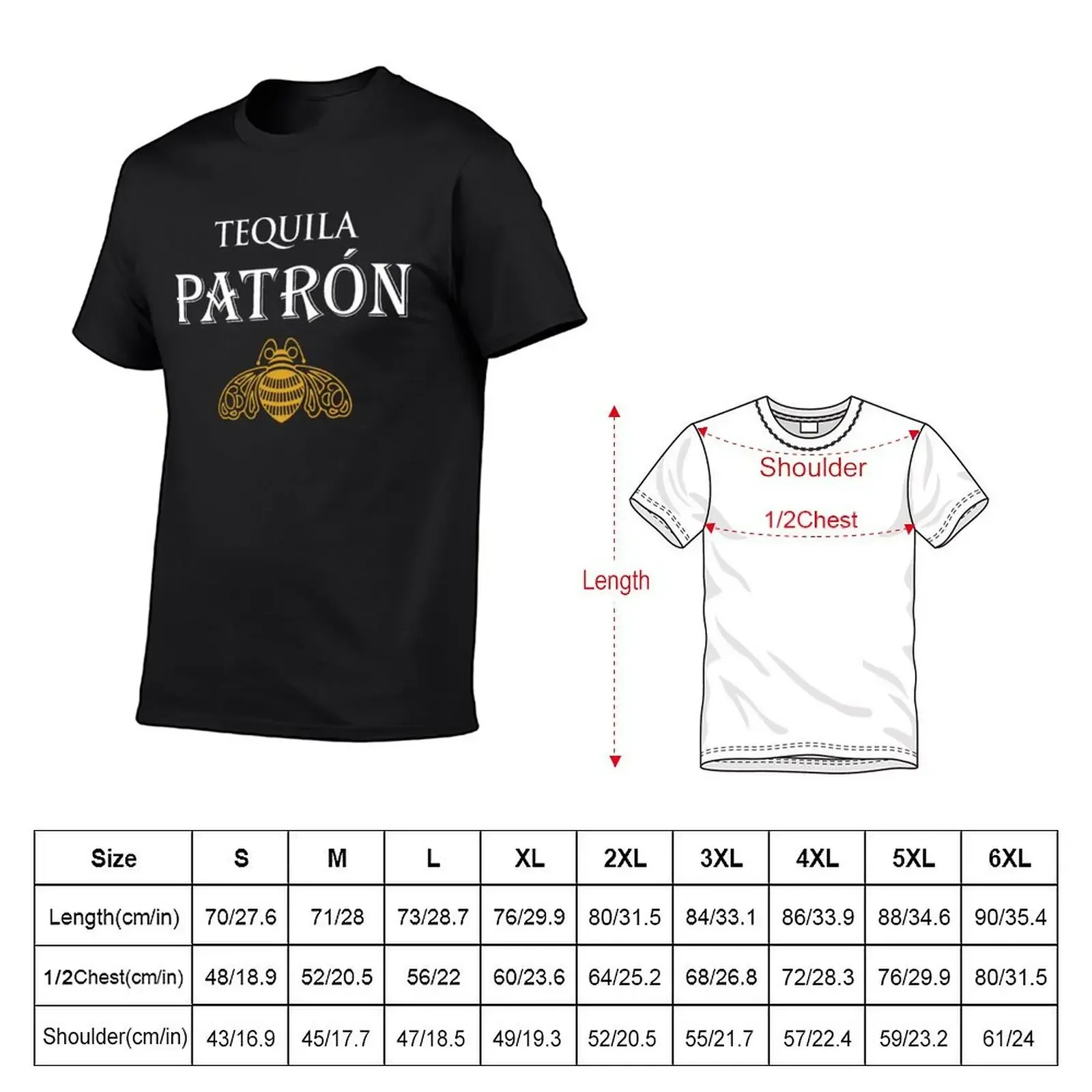 Patron Tequila T-Shirt plus sizes Aesthetic clothing oversized graphic tee outfits for men