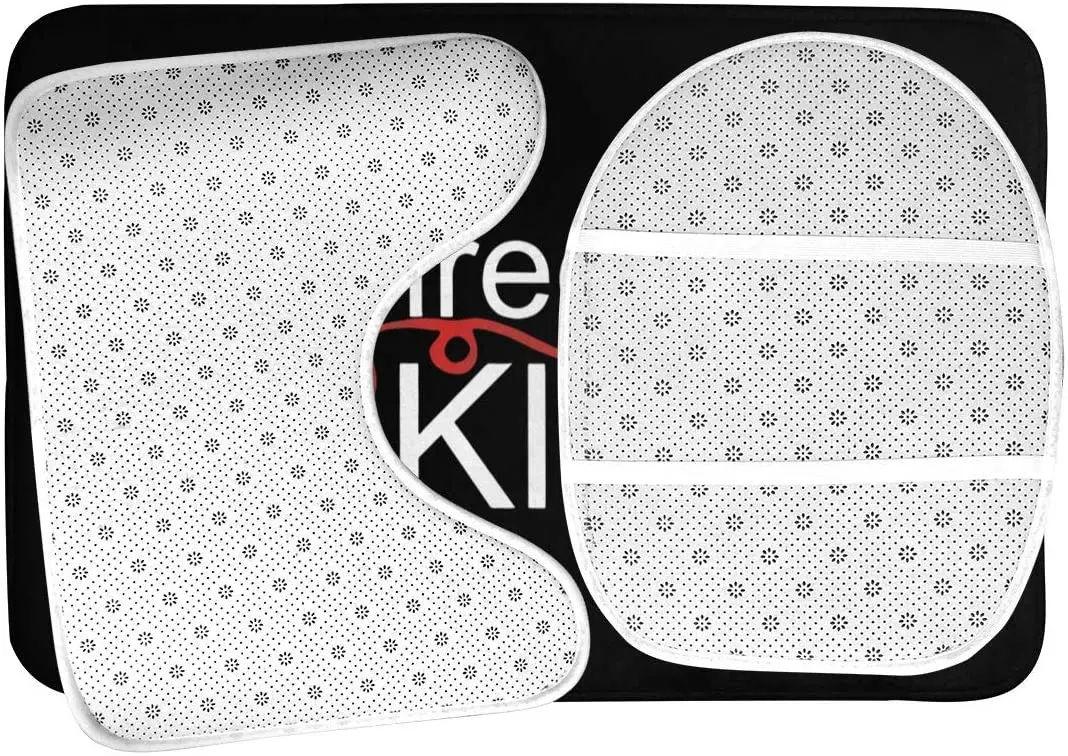 

Sired to Klaus Thevam-Flea Diaries 3 Piece Set Bath Mat Set, non-Slip Bathroom Mats Set/Bathroom Rugs/Contour Mat/Toilet Cover