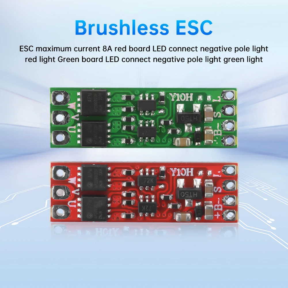 DC 2S-3S 8A 5V-16V Микро Самолет Бесщеточный ESC регулятор скорости двигателя для 1104 1106 1306