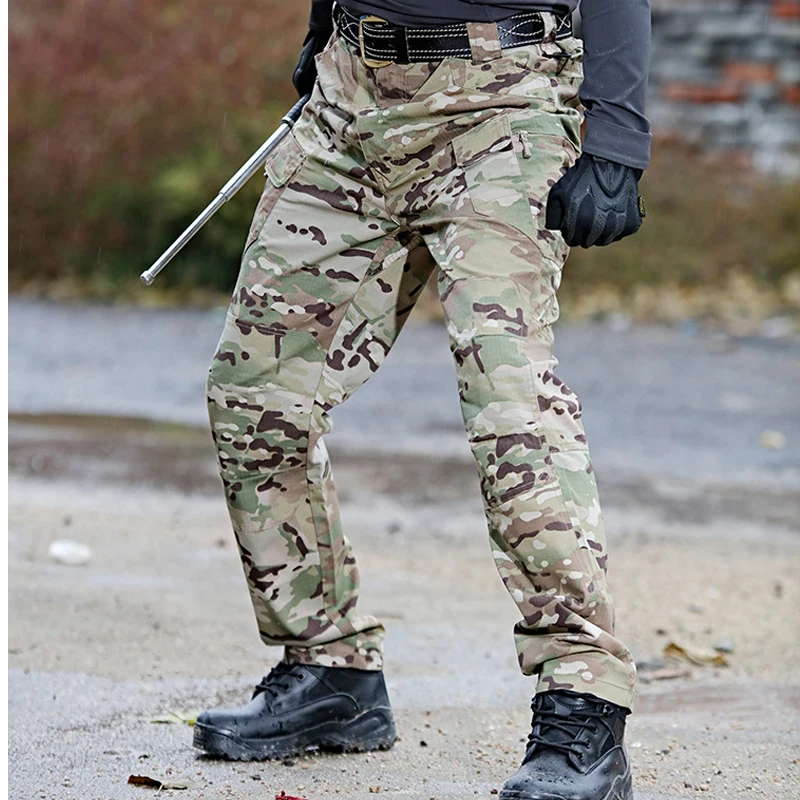 

2022City Military Tactical Pants Men Combat Army Trousers Many Pockets Waterproof Wear Resistant Casual Cargo Pants