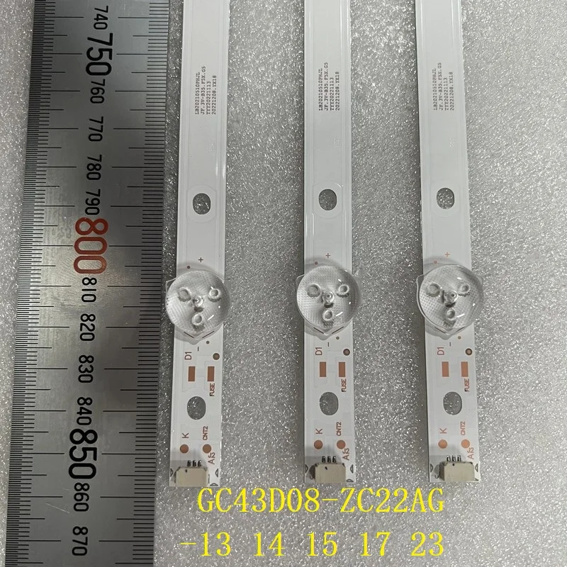 

3pcs/set LED backlight strip for Samsung UE43J5202 UE43J5272 GC43D08-ZC22AG-13 14 15 17 23 HV430FHD-NLA 303GC430044 303GC430043