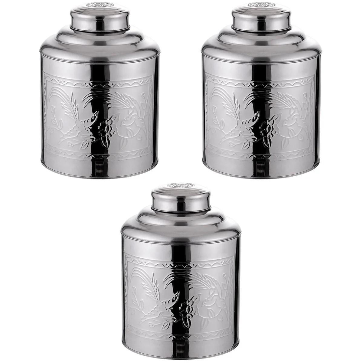 

Tea Canister Jar Storage Container Tinplatestainless Steel Coffee Mini Tins Kitchen Canairtight Metaltin Canisters Chinese