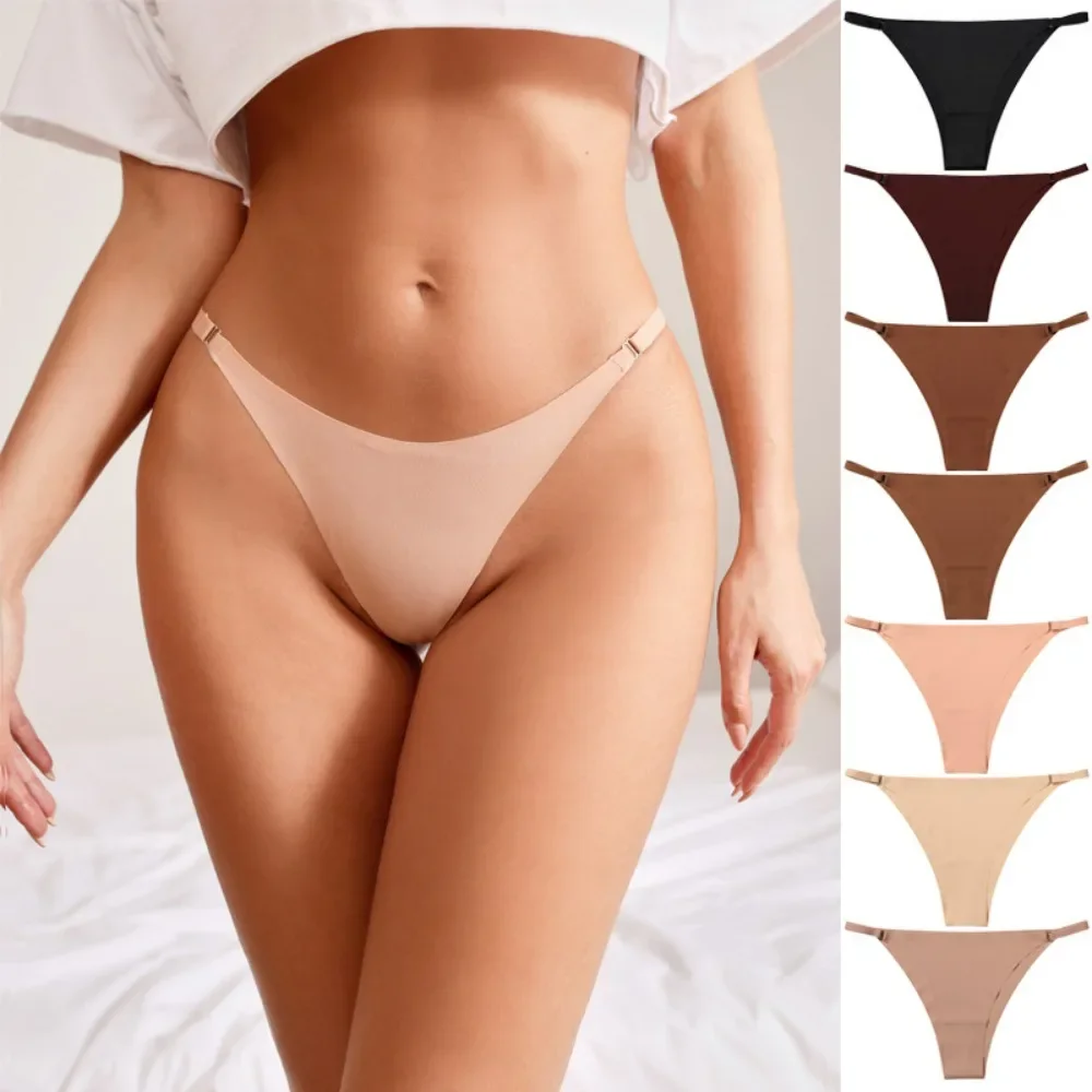 

Seamless Thong Women Low Waist Panties Sexy Cotton Underwear Female Comfortable Breathable G-String Thongs Ladies Thin Briefs