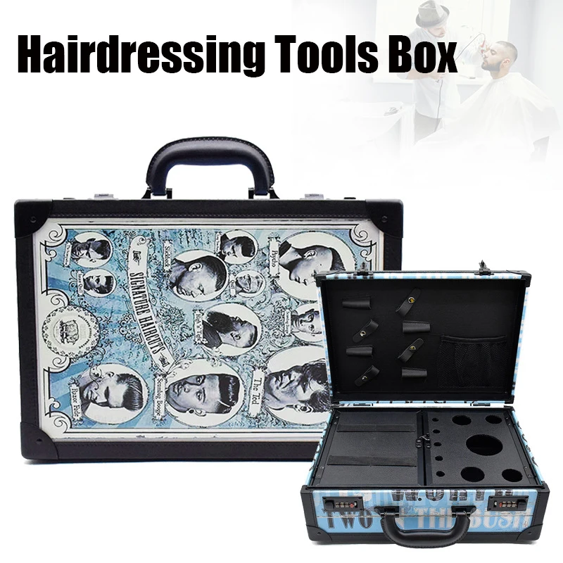 nova caixa de ferramentas barbeiro cabeleireiro cabeleireiro cabeleireiro tesoura