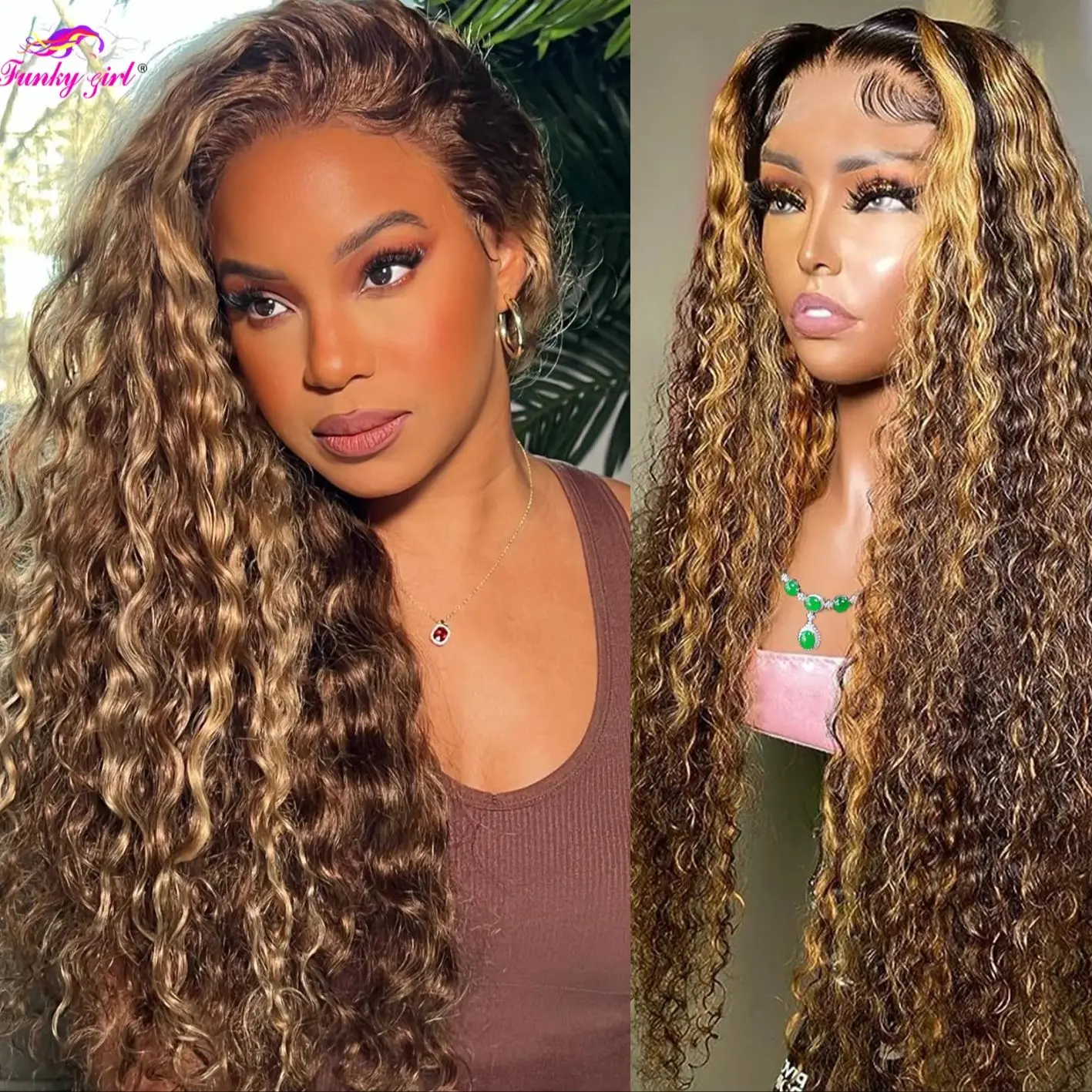 4/27 бесклеевые парики с водной волной 13x 6 на сетке спереди плотность 180% вьющиеся