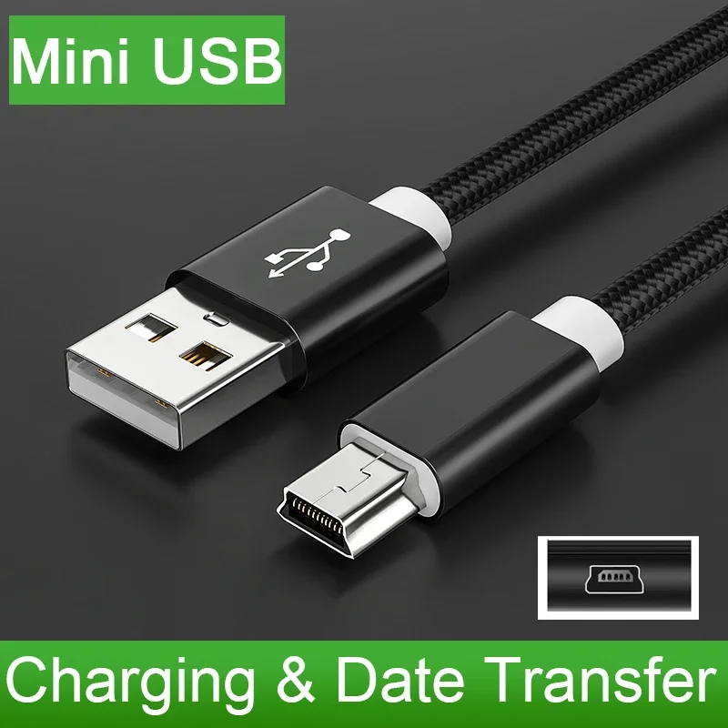 

Mini USB Cable 0.25m 1m 2m USB to USB Fast Data Charger Cable For MP3 MP4 Player Car DVR GPS Digital Camera HDD Mini USB