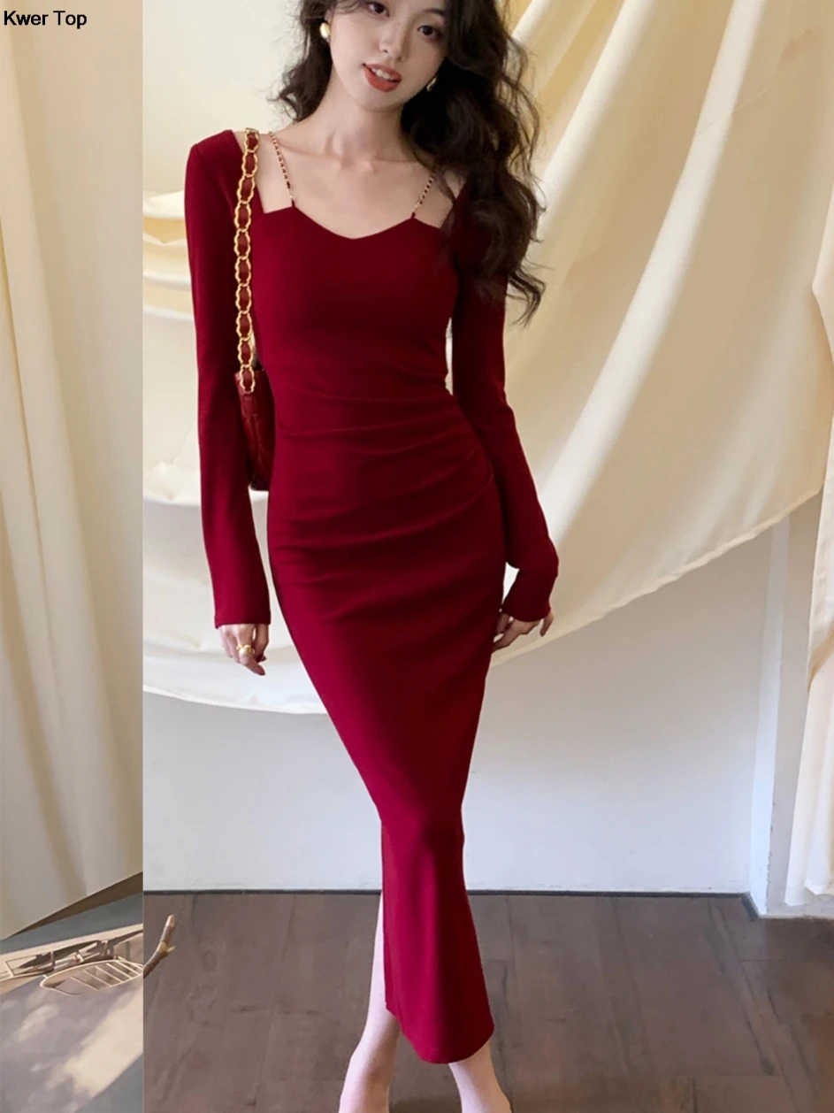 Женское облегающее вечернее платье элегантное модельное однотонное для свадьбы