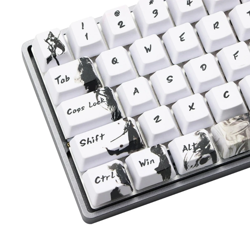 

Набор клавиш с сублимационной печатью, 128/71 клавиш, рыцарские эррантные клавиши для игровых любимых