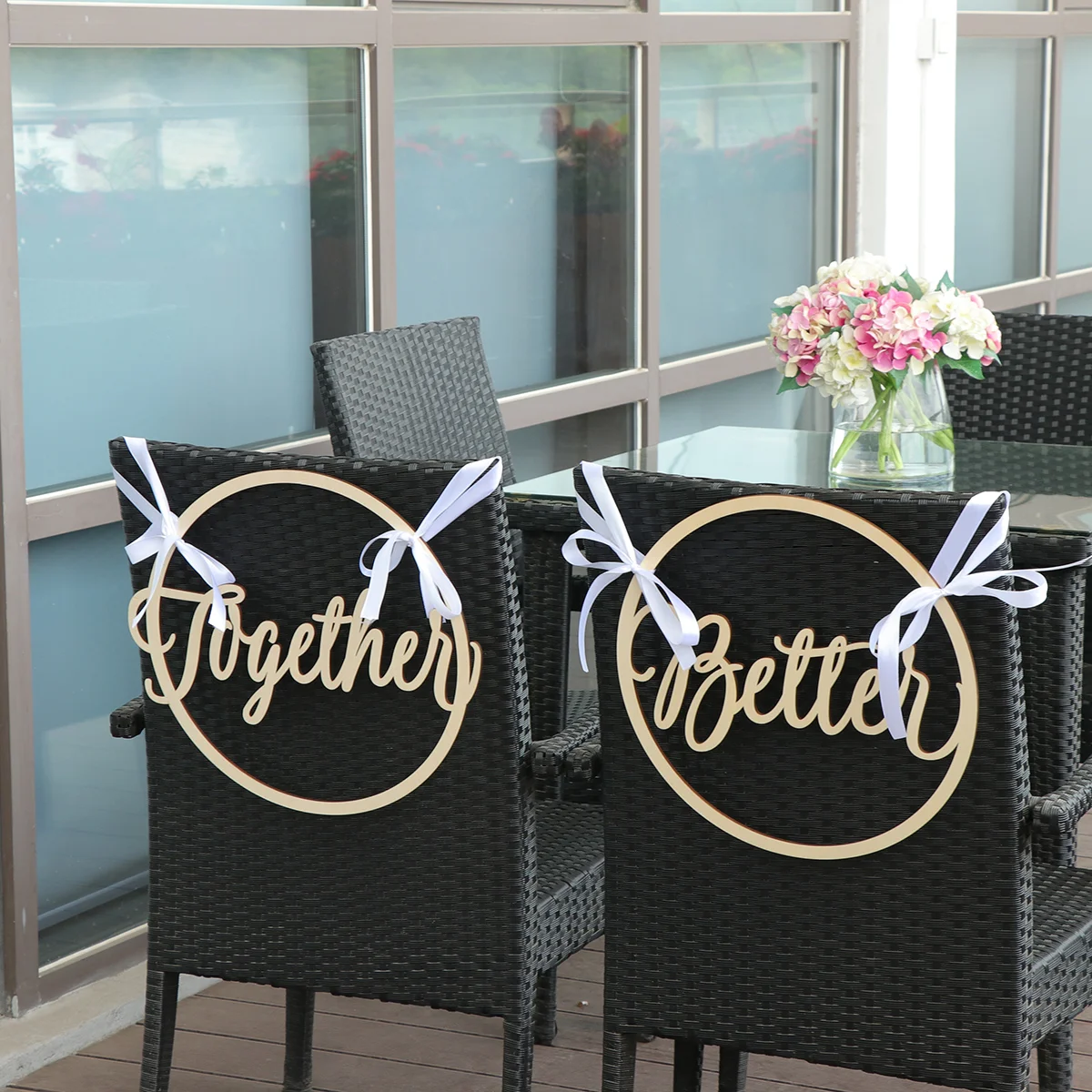 

Wedding Chair Signs Better Together Chair Sign Better Together Wedding Decor Better Together Sign Better Together Wedding Sign