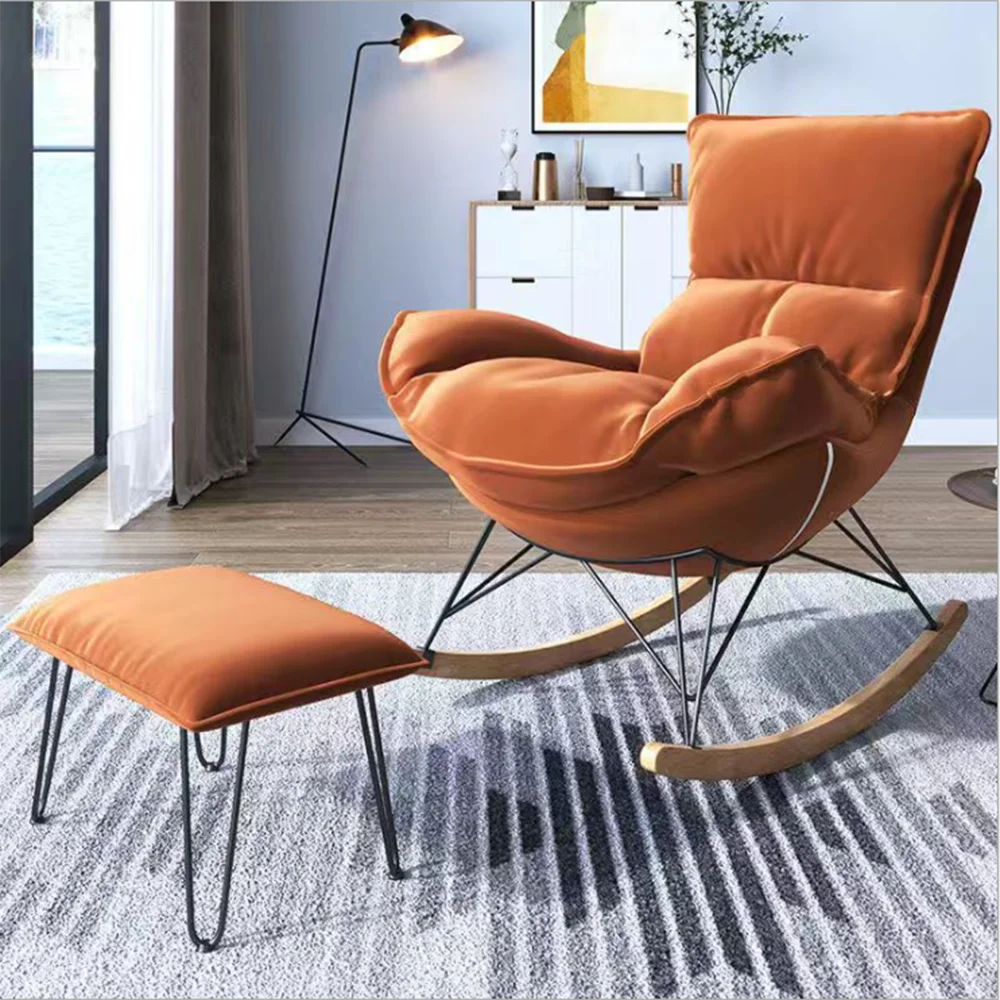 

Landuxiu Balcony Remote Chair Lobster Chair Leisure Living Room Single Sofa Recliner Living Room Rocking Chair Ergonomic Sofa