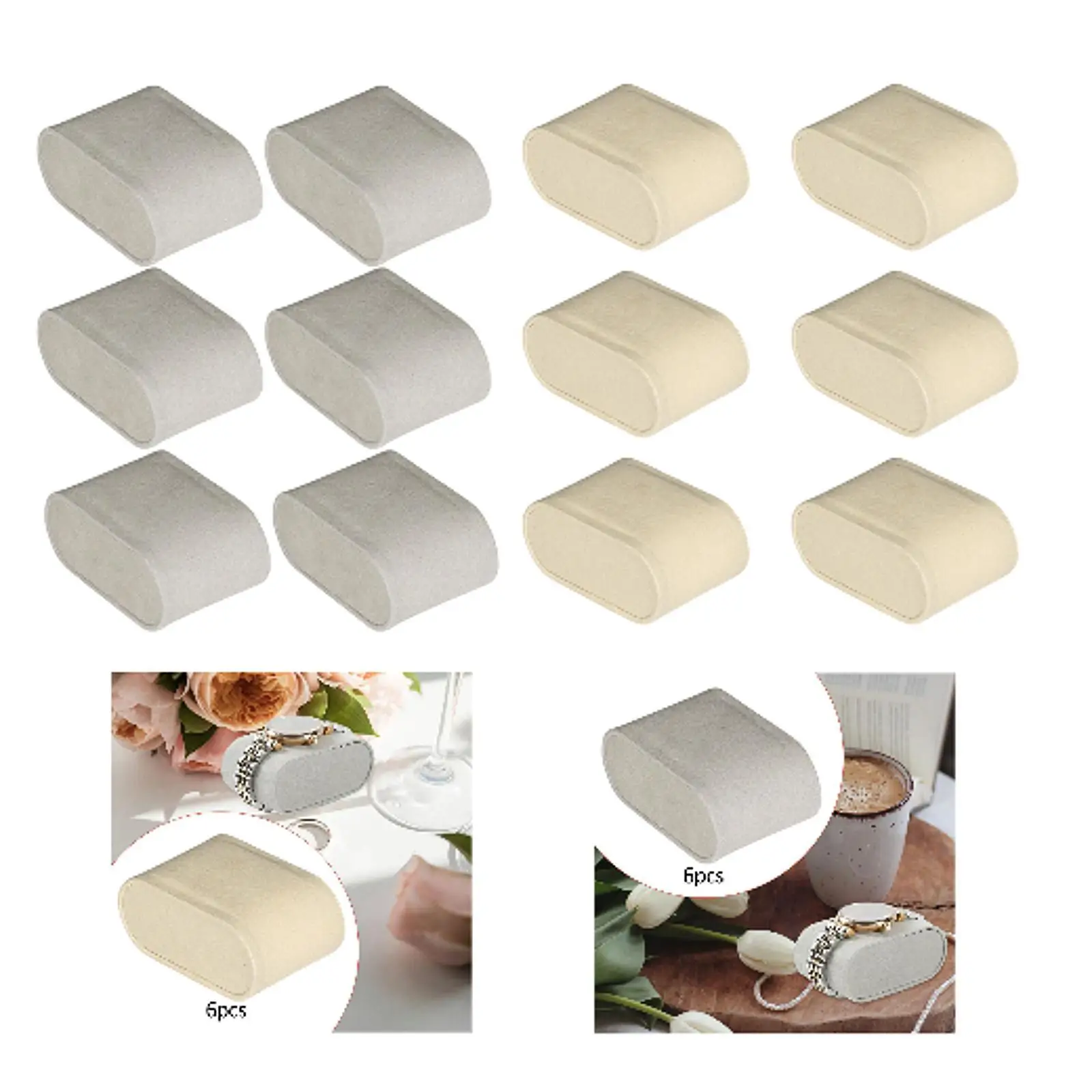 6 Pieces Watch Pillows for Bangles Portable Accessories Storage Watch Holder for Home Boutique Retail Exhibition Small Business