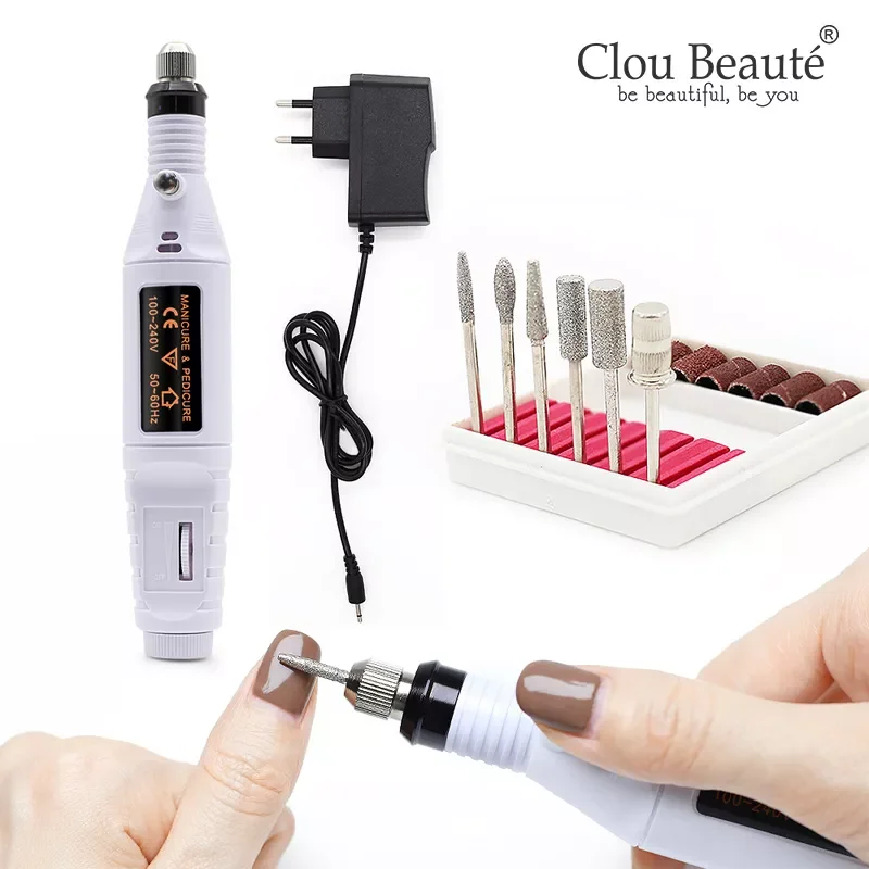 

NEW IN Professional Electric Nail Drill Machine Kit EU Plug Nail Drill File Gel Remove Polishing Tools Portable Nail Equipment