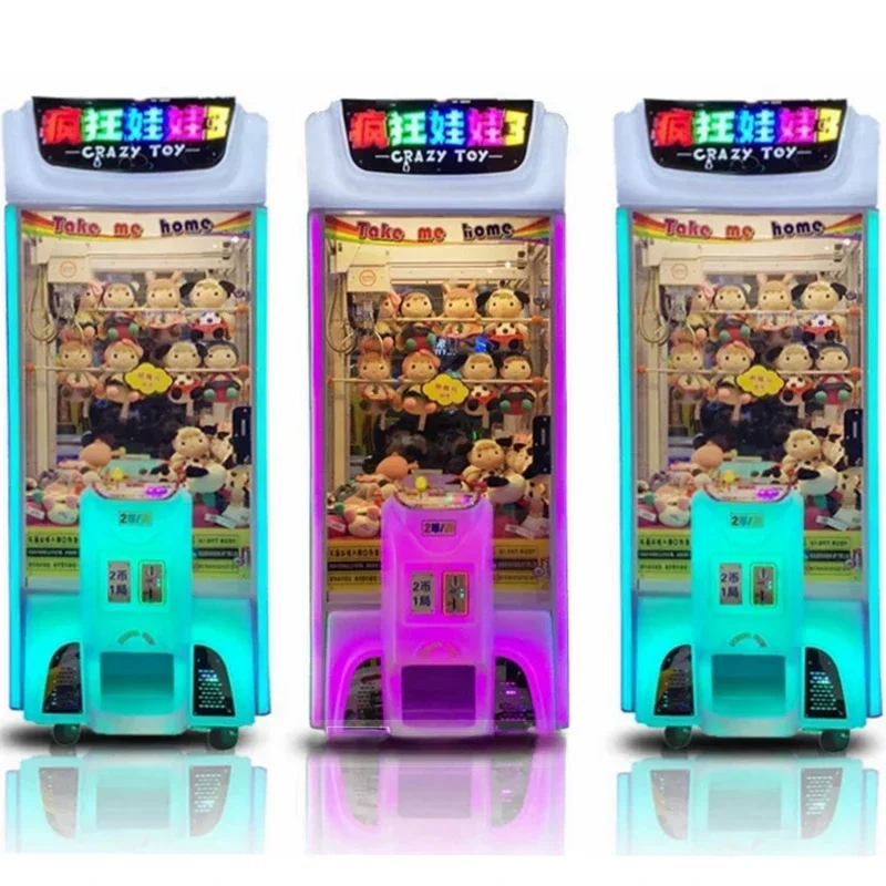 Дешевая сумасшедшая игрушка коготь кран игры ловля плюшевая кукла захват
