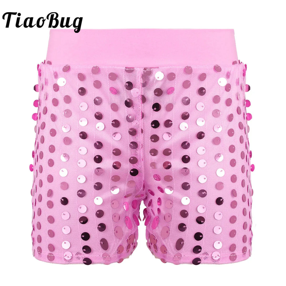 Детские танцевальные шорты для девочек блестящие костюмы джаза выступлений |