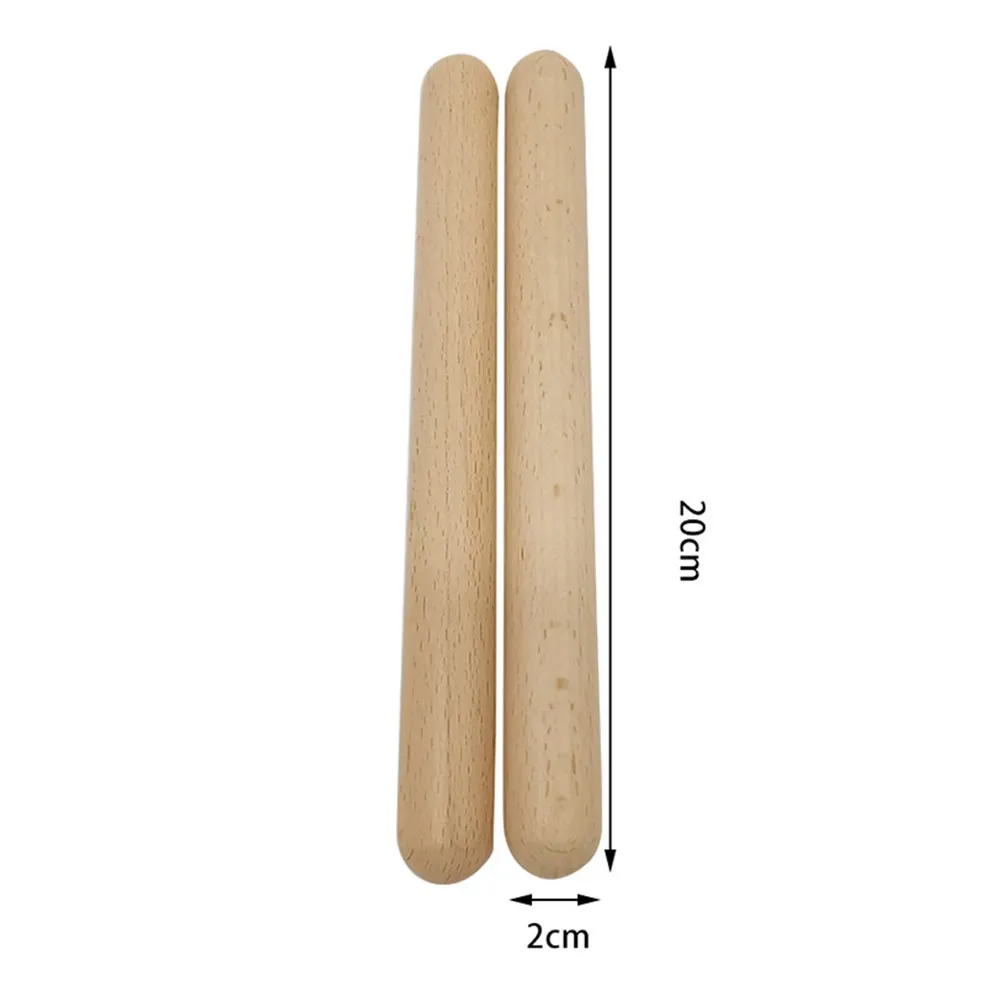 

2Pcs Percussion Wooden Drum Stick Rhythm Learning Education Toddler Kid Instrument Percussion Instruments Parts Accessories