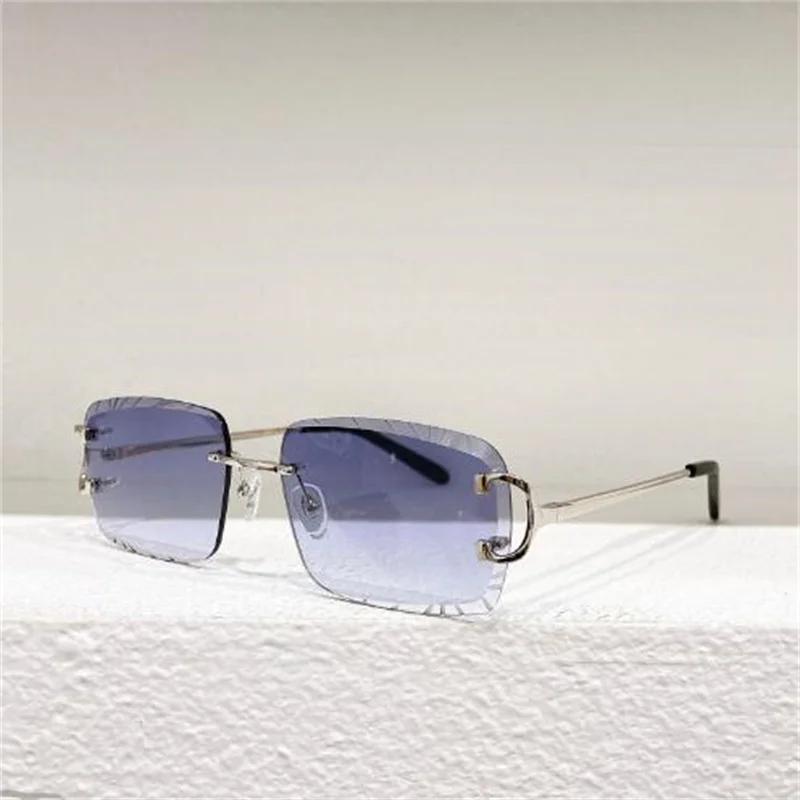 

New Model Metal Rimless Delicate Fashion Sunglasses 00920 C Decoration High Quality Designer 18KGold Frame Lens UV400Sunglasses