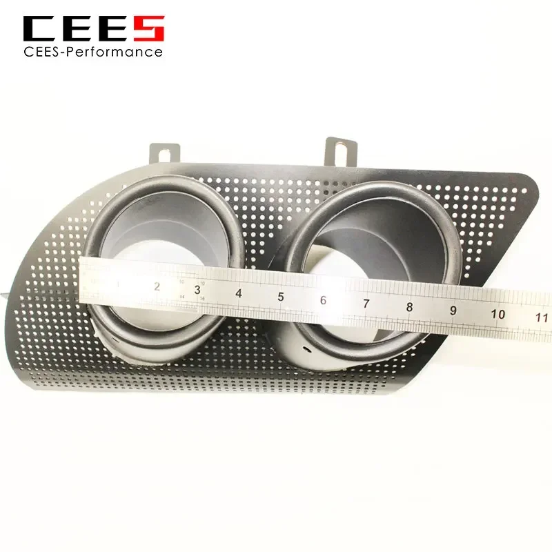 CEES четыре выпускные сопла хвостовая горло черная для Maserati Levante 3.0T 2016-выхлопная