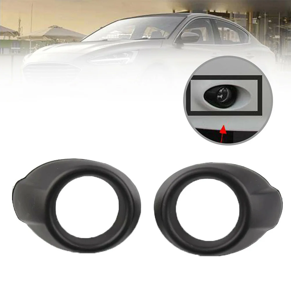 

1 Pair For Ford Focus MK3 2012-2014 Bumper Fog Light Lamp Cover Surround Black For Car Fog Light Covers Shells Equippments