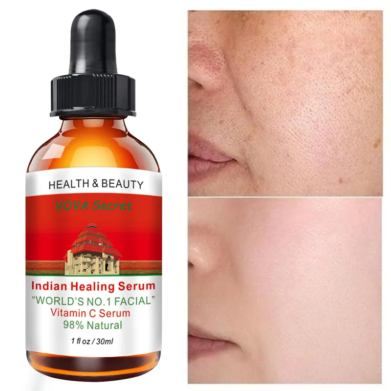 

Vitamin C Facial Serum Brighten Skin Lighten Spots Hyaluronic Acid Face Essence Skin Care Products 30ml