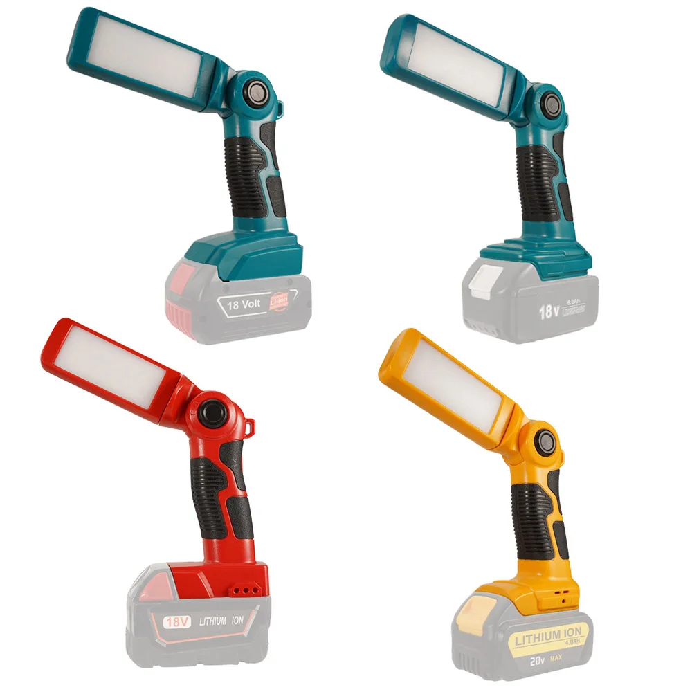 12 Вт 14 4 В-18 в рабочий светильник для инструментов светодиодный DEWALT Makita Bosch Milwaukee 18