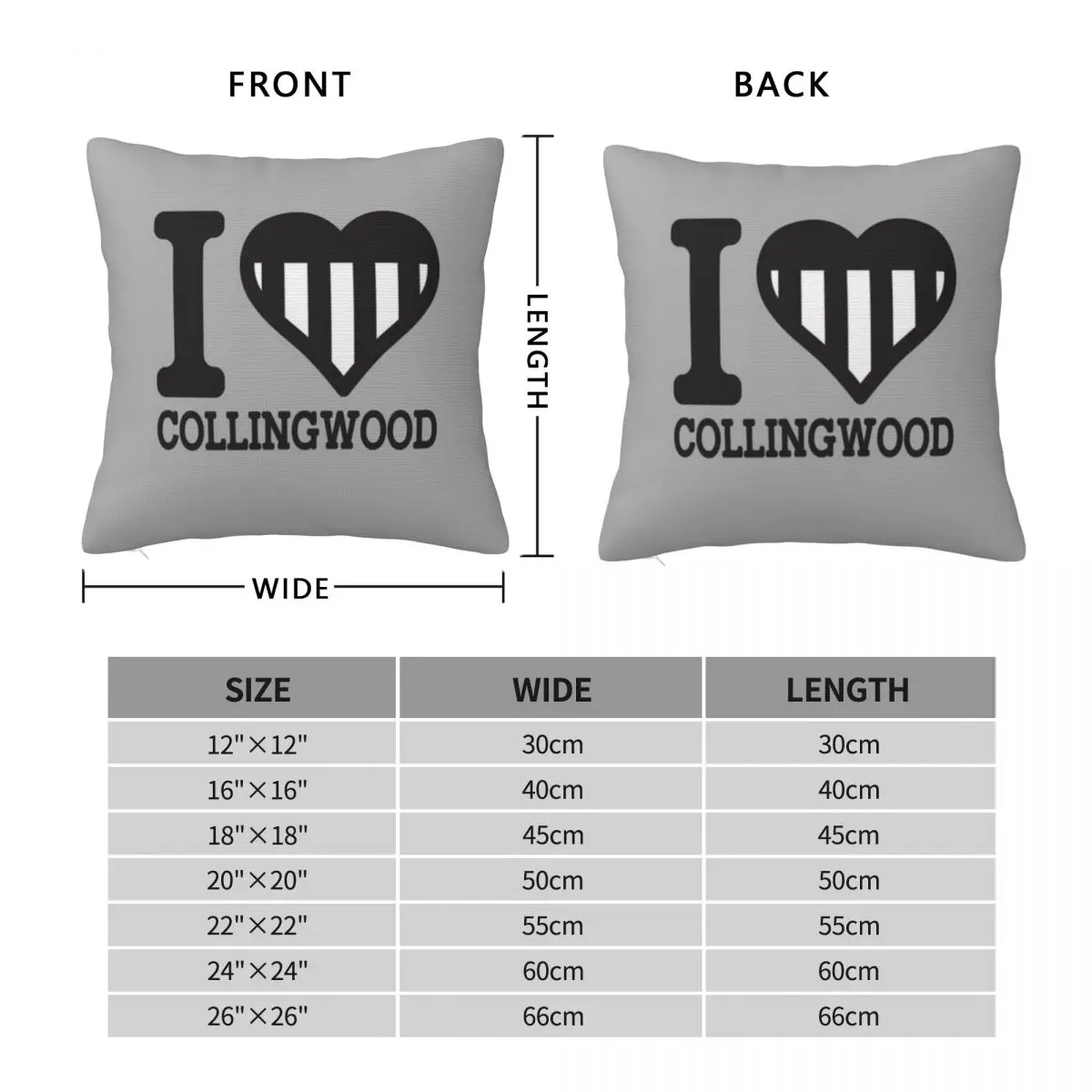 I Love Collingwood AFL AFLW Вдохновленная одежда Товар Футболки Леггинсы Юбка Маска Фартук