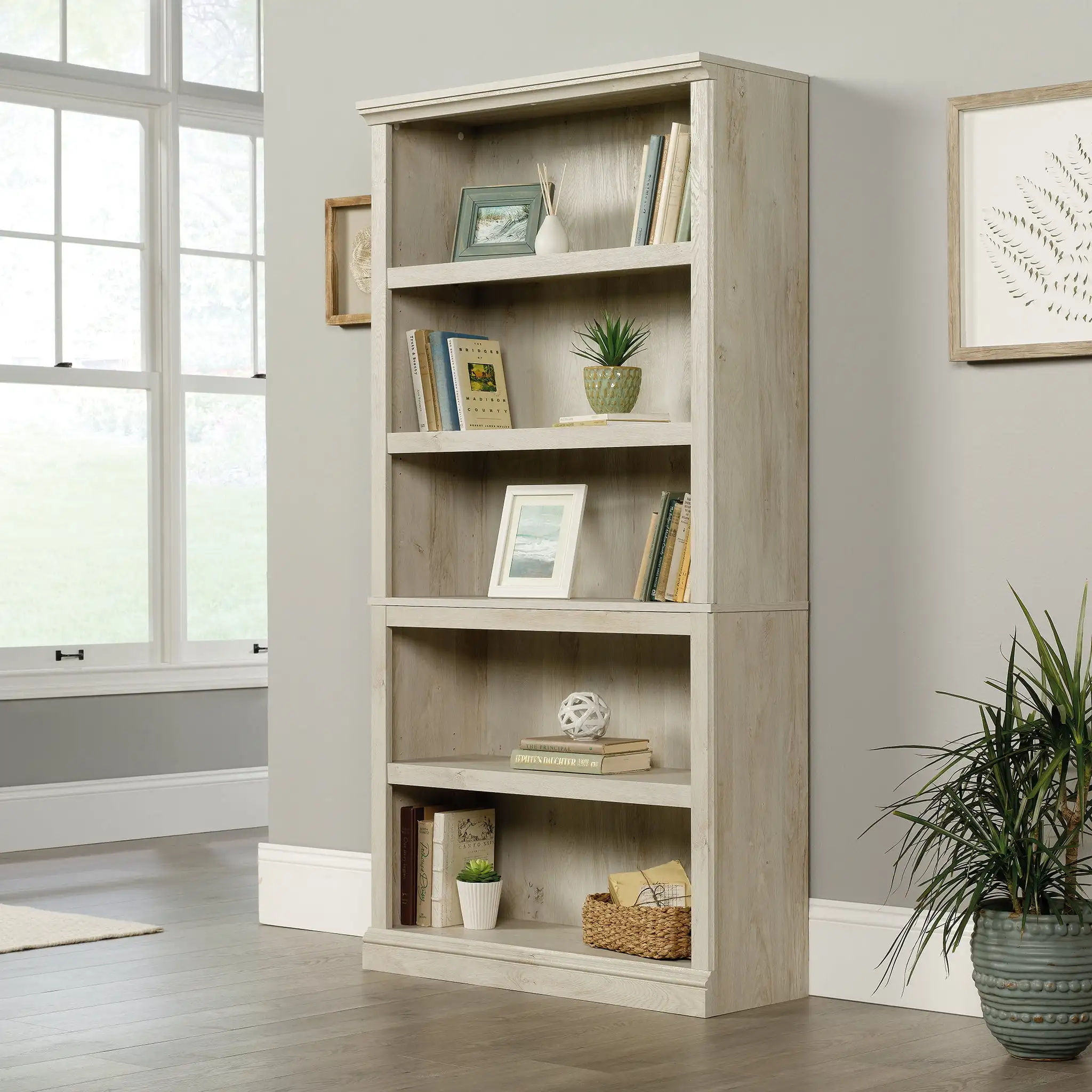 

Select 5-Shelf Bookcase, Chalked Chestnut Finish