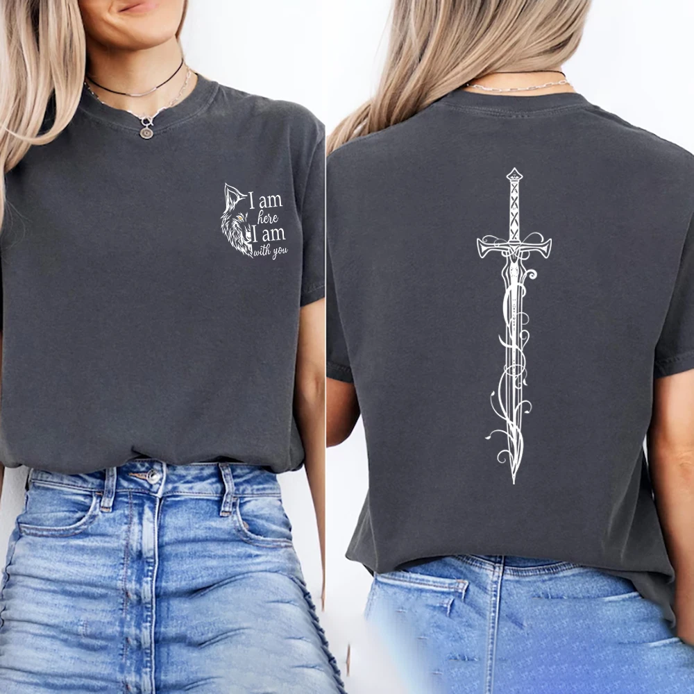 Футболки Я здесь я с тобой Трон стекла Футболка унисекс коротким рукавом