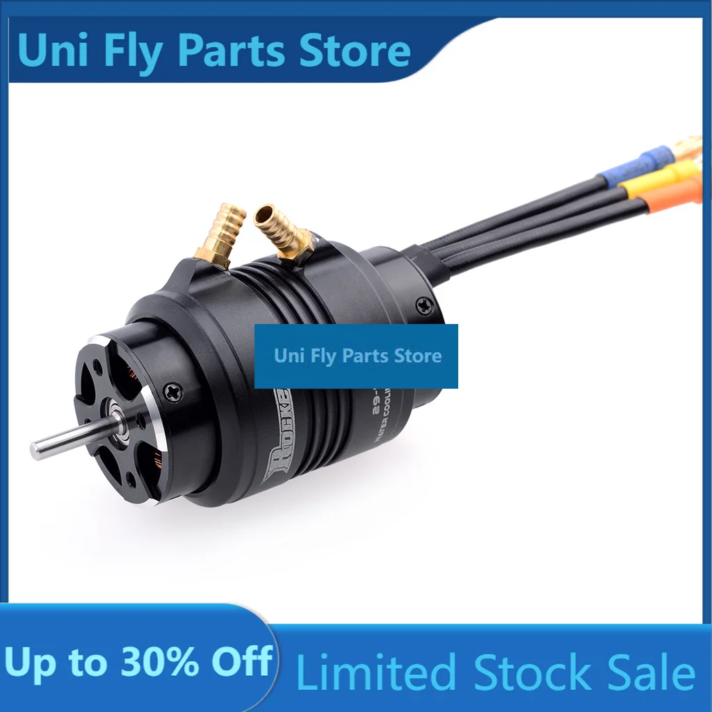 Фото Комплект UniFlyROCKET-RC: Бесщеточный двигатель 2948/2958/2968 и ESC 70A с водяным охлаждением (29-S/29-L) для радиоуправляемых лодок Traxxas 600-800 мм №1