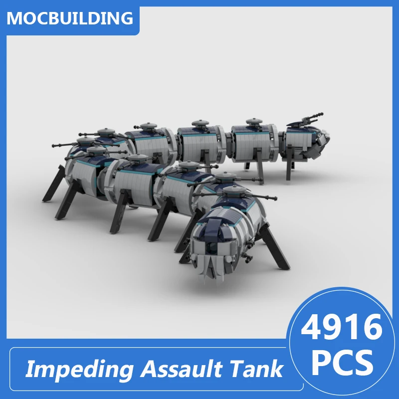 

Модель штурмового танка umопределяющая механическое сопротивление, строительные блоки Moc, сборные блоки «сделай сам», блоки из сериала со зв...