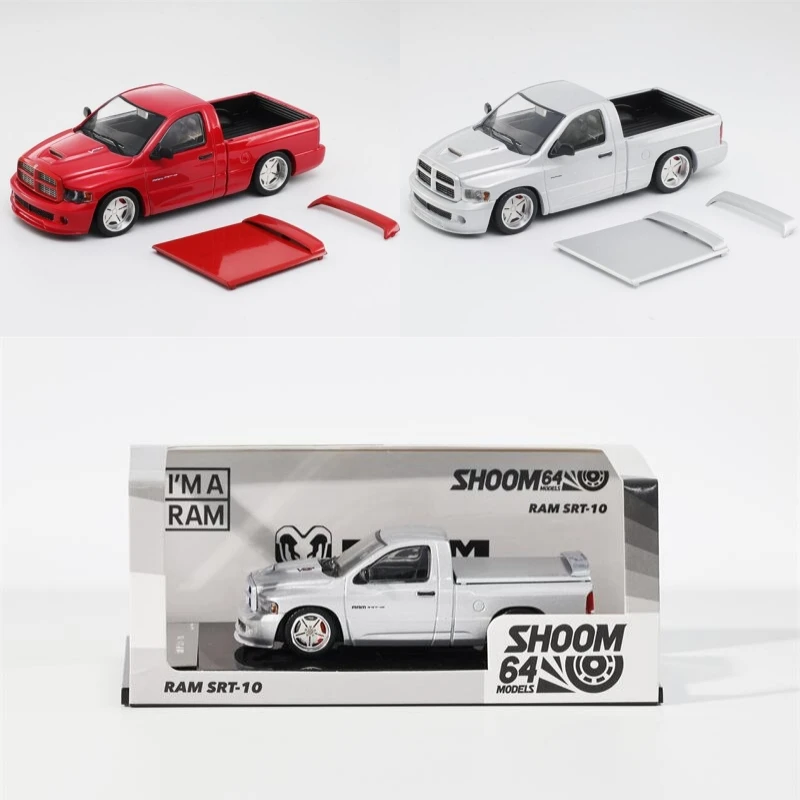 Модель автомобиля Shoom64 x GCD 1:64 SRT-10 PickUp Truck, красныйсеребристый, литая под давлением (art.: 3920db809a992) - 3920db809a992