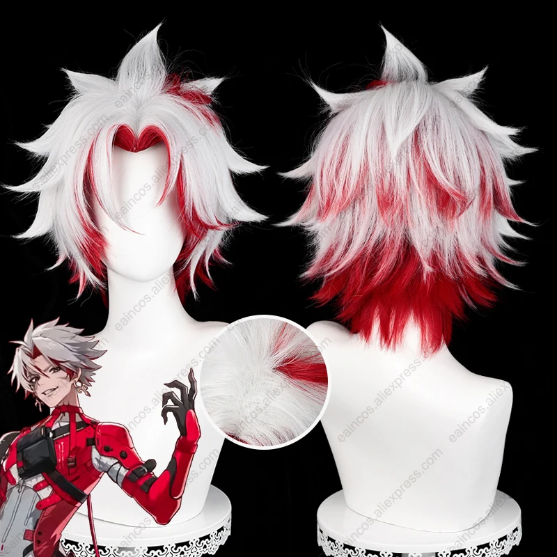 Парик для косплея шрама 30 см смешанные цвета Короткие парики термостойкие