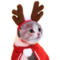 pet christmas costumes cats dogs coral fleece cotton hats headwear scarves cloaks costumes christmas decorations