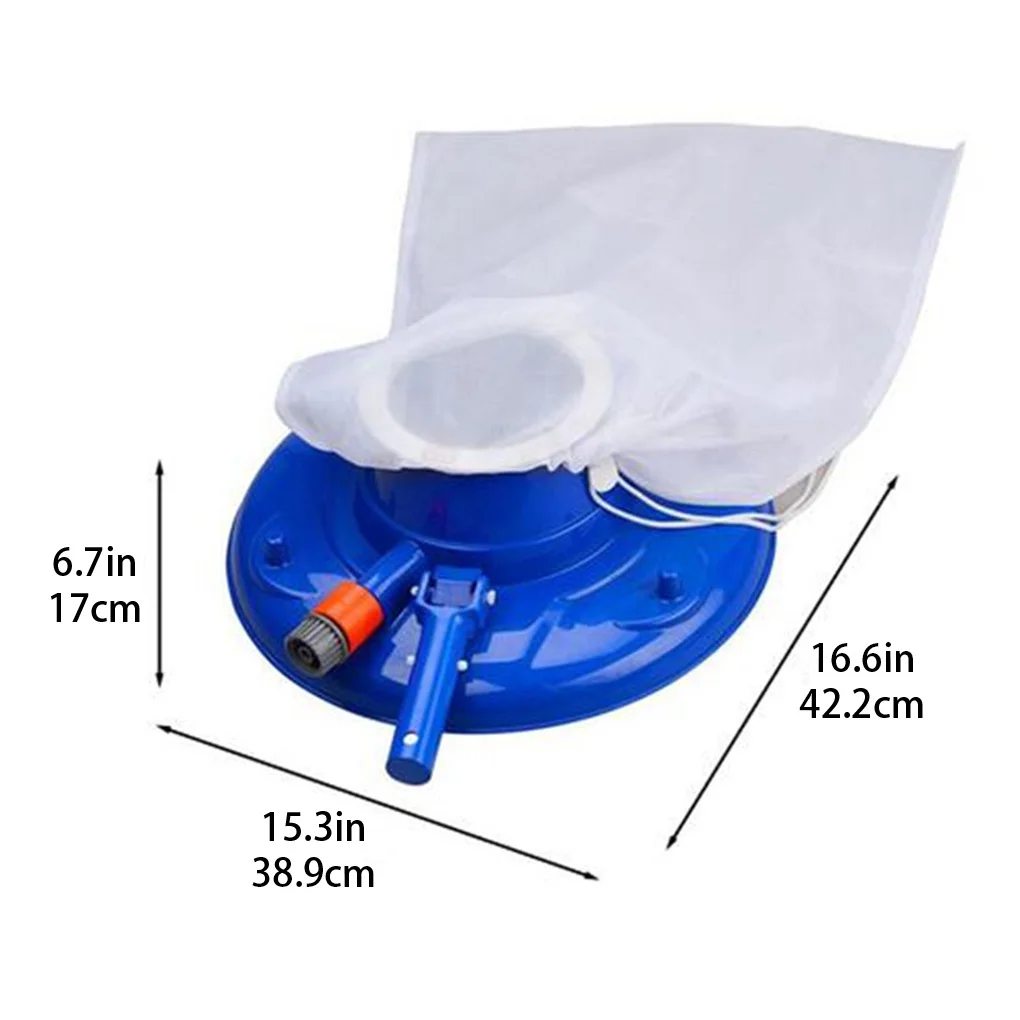 

Mesh Suction Vacuum Head Swivel Wheel Pool Cleaning Brush Swimming Pool Attachment Tool