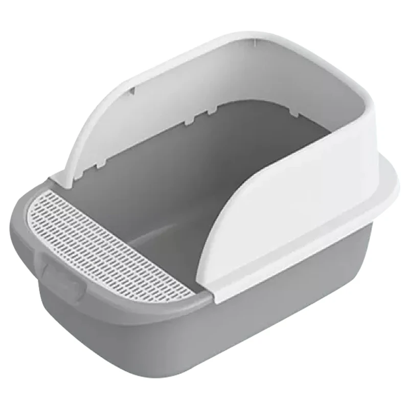 

Cat Litter Box, Top Entry Covered Cat Litter Box With Lid , Easy Clean No Smell Pet Jumbo Litter Box