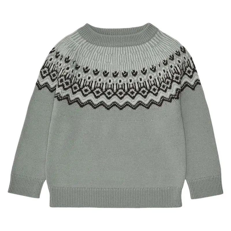 

Kids Winter Sweaters Toddler Round Collar Sweaters With Long Sleeves Thick Wool Sweaters For Boys Girls