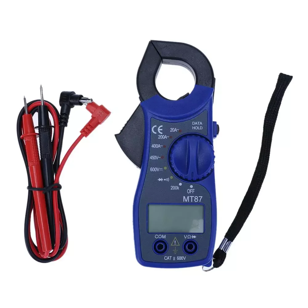 

MT87 Clamp Type Multimeter Voltmeter Electric Voltage Tester with LCD Peak 1999 True RMS Amp DC/AC Current Clamp Meters