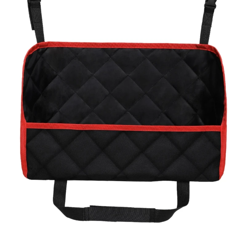 

2023 New Auto Polyester Storage Pocket between Front Seats Large Capacity Net Bag Excellent Gift for Friends Family